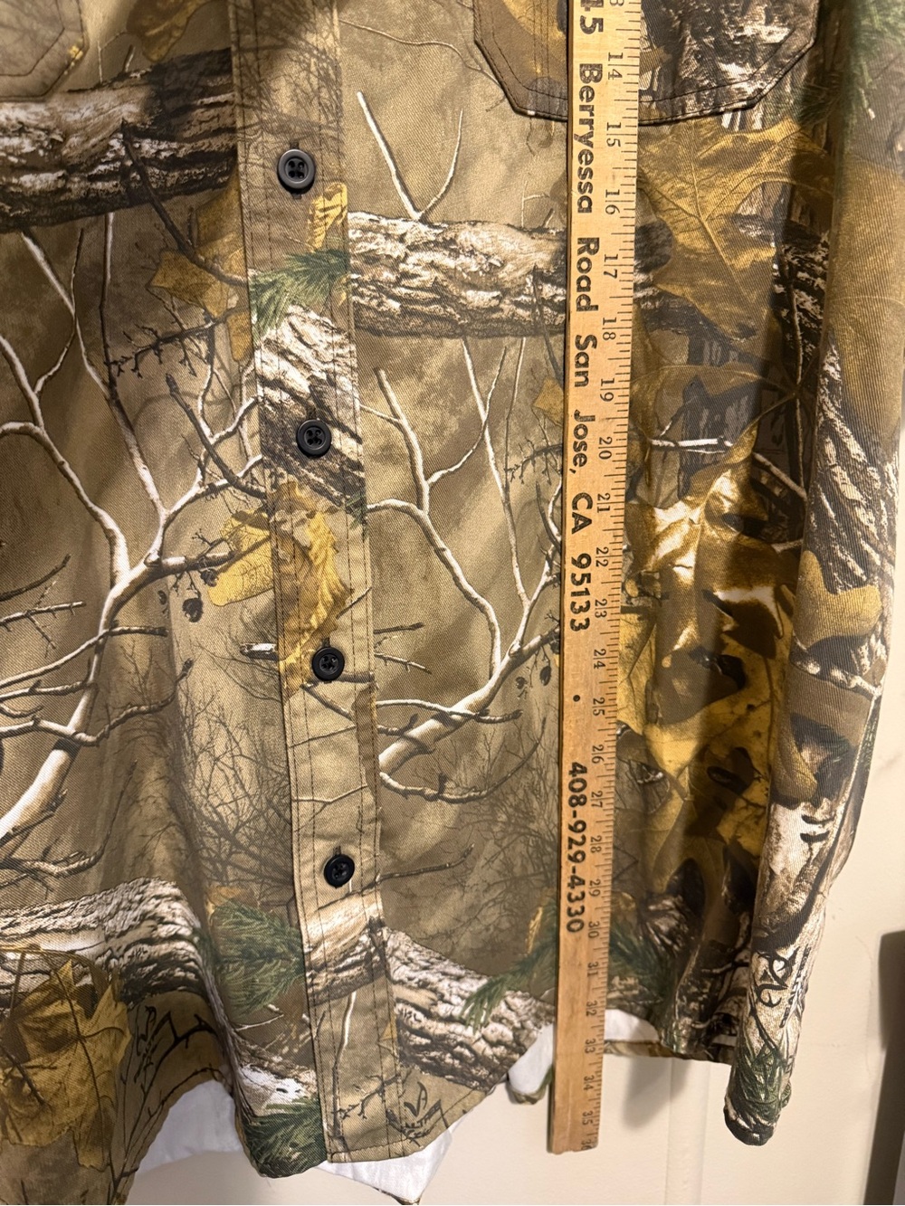 Walls Realtree xtra camo shorts sleeve bottom front shirt hunting men’s 3XL - Picture 5 of 15